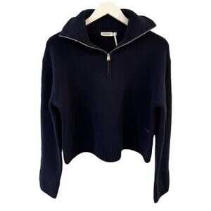 NEW SIMKHAI women's andes half zip pullover in midnight